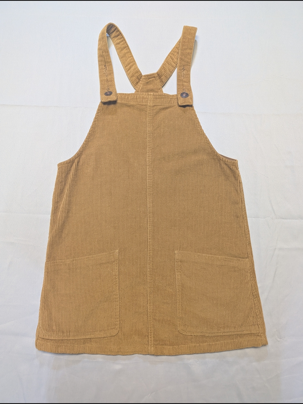 Sky and Sparrow Gold Brown Junior Corduroy Pinafore Dress Size S